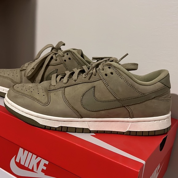 Nike Green Suede Dunks size 8.5 - Picture 6 of 7